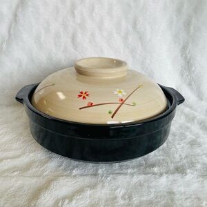 Japanese Clay Pot with Lid 11" 3000ml  Brand New in Box